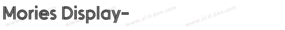 Mories Display字体转换